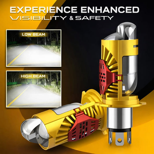 Projector LED Headlight Bulb | Waterproof & Dustproof | Long Life LED for Bike & Car